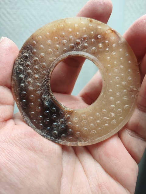 古玩玉器戰國·谷紋璧拍賣，當前價格150000元