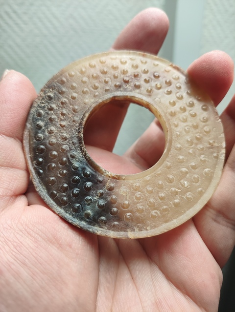 古玩玉器戰國·谷紋璧拍賣，當前價格150000元