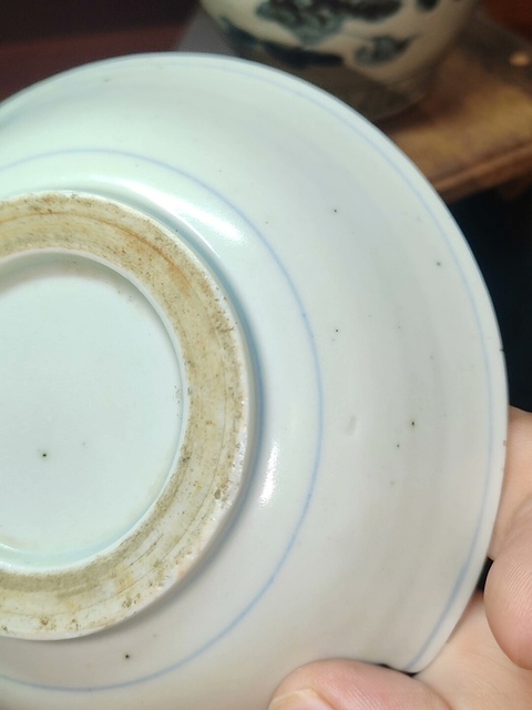 古玩陶瓷日本江戶花鳥紋盤真品鑒賞圖