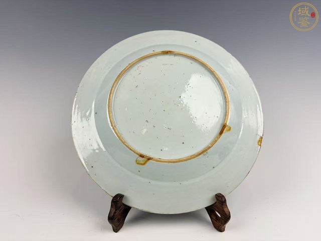 古玩陶瓷雍正粉彩石榴花卉盤真品鑒賞圖