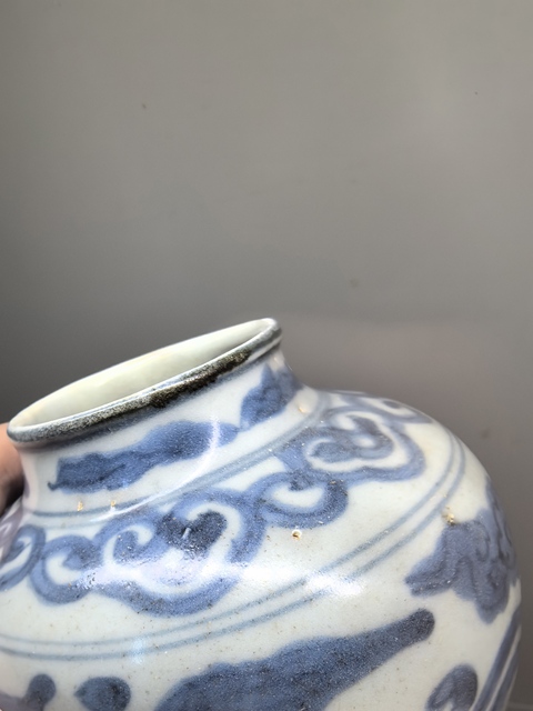 古玩陶瓷青花鳳紋蓋罐拍賣，當前價格6500元