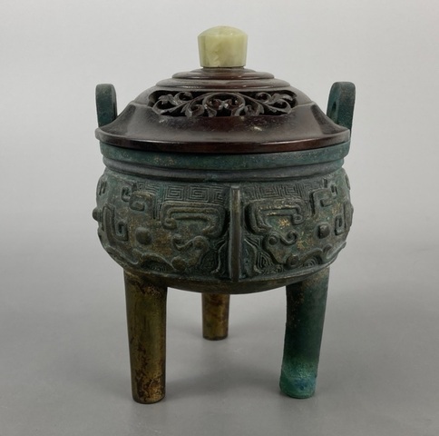 古玩銅器熏爐真品鑒賞圖