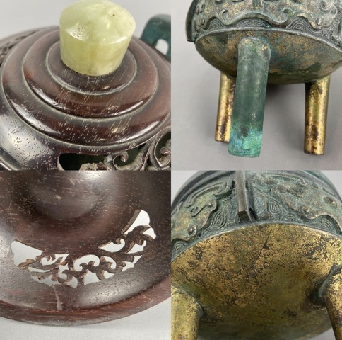 古玩銅器熏爐真品鑒賞圖