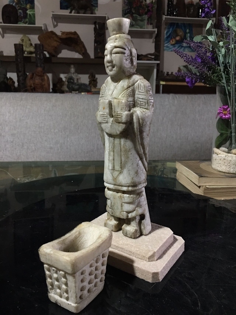 古玩雜項玉石雕人像真品鑒賞圖