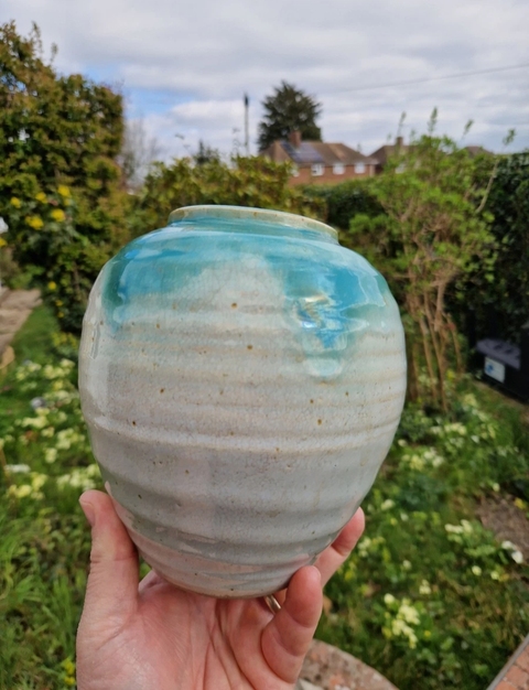 古玩陶瓷白綠釉罐真品鑒賞圖