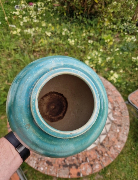 古玩陶瓷白綠釉罐真品鑒賞圖