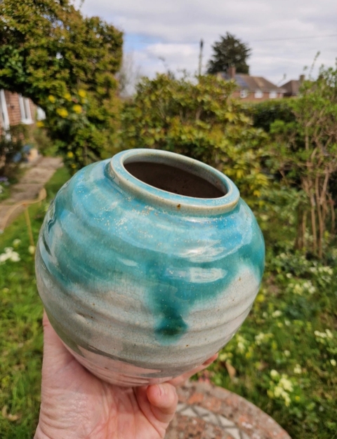 古玩陶瓷白綠釉罐真品鑒賞圖