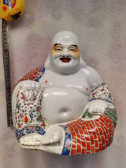 古玩陶瓷彌勒佛真品鑒賞圖