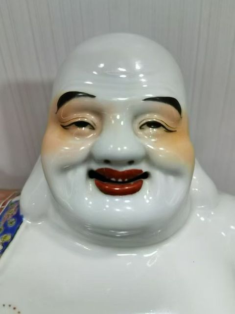 古玩陶瓷彌勒佛真品鑒賞圖