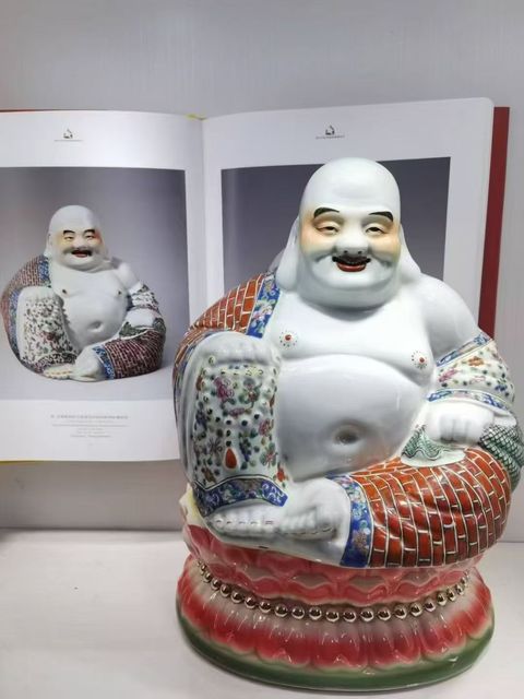 古玩陶瓷彌勒佛真品鑒賞圖