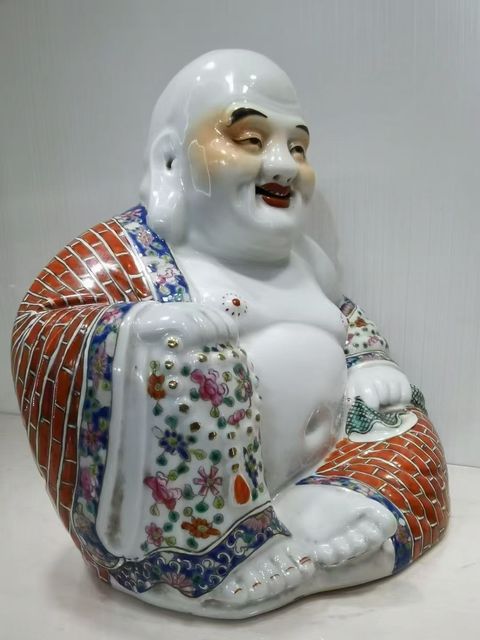 古玩陶瓷彌勒佛真品鑒賞圖