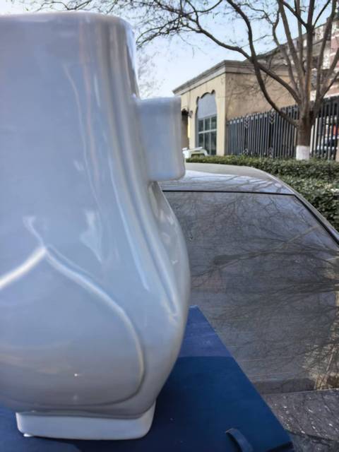 古玩陶瓷創匯·天藍釉杏圓貫耳瓶 真品鑒賞圖