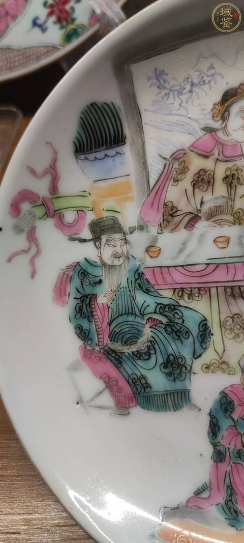 古玩陶瓷粉彩人物文王仿賢真品鑒賞圖