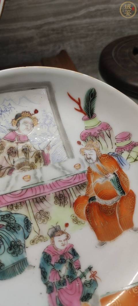 古玩陶瓷粉彩人物文王仿賢真品鑒賞圖
