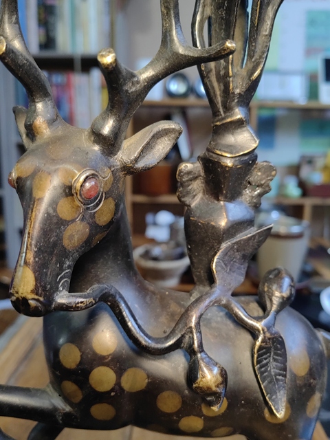 古玩銅器銅燭臺(tái)真品鑒賞圖