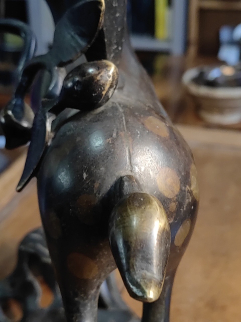 古玩銅器銅燭臺(tái)真品鑒賞圖