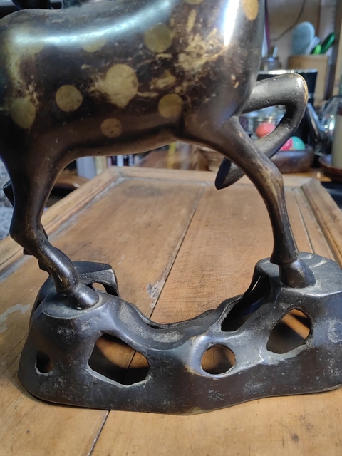 古玩銅器銅燭臺(tái)真品鑒賞圖