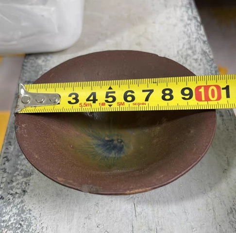 古玩陶瓷建窯兔毫喇叭口茶盞真品鑒賞圖