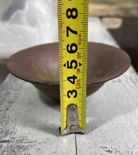 古玩陶瓷建窯兔毫喇叭口茶盞真品鑒賞圖