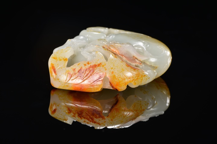 古玩玉器福壽墜真品鑒賞圖