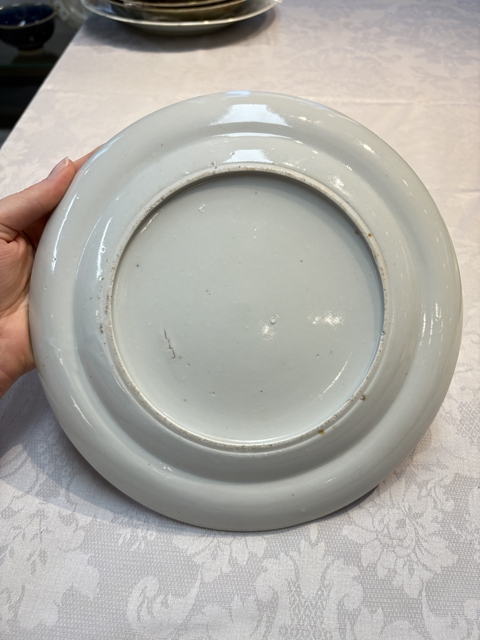 古玩陶瓷清中期廣彩人物故事盤真品鑒賞圖