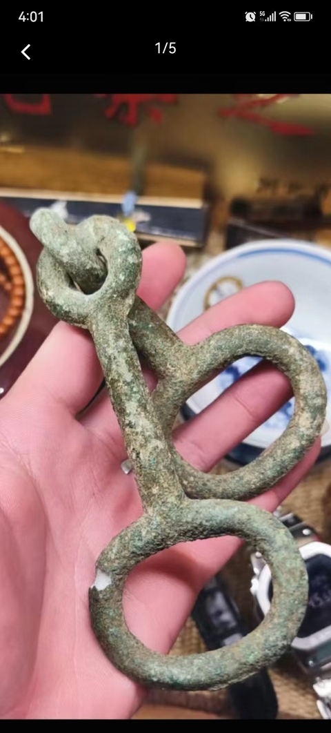 古玩銅器青銅馬具真品鑒賞圖