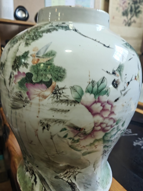 古玩陶瓷粉彩將軍罐拍賣，當(dāng)前價格100元