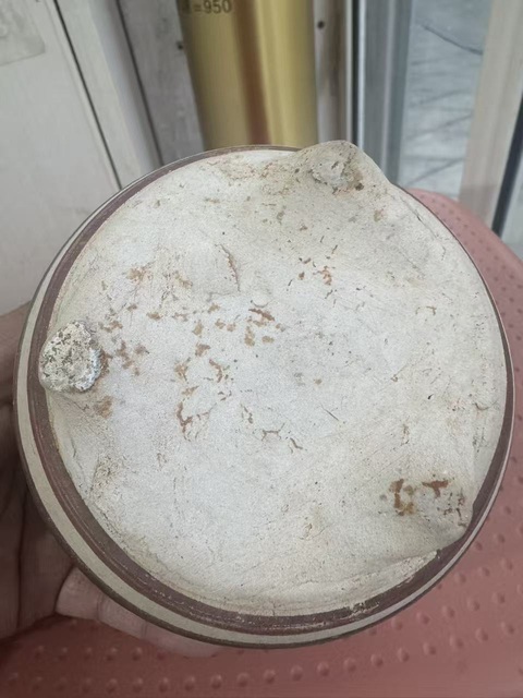 古玩陶瓷吉州窯彩給海水紋爐真品鑒賞圖