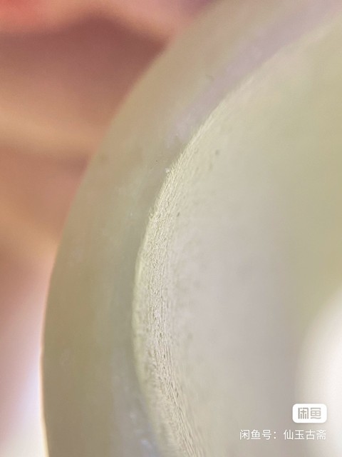 古玩玉器和田玉雕“素紋扳指”真品鑒賞圖