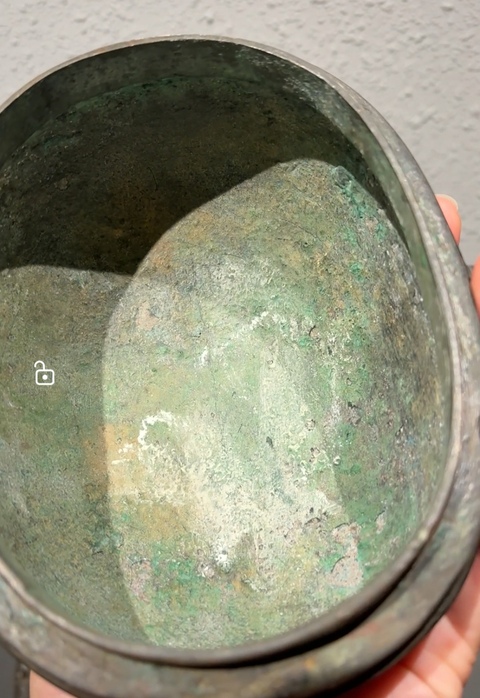 古玩銅器卣真品鑒賞圖