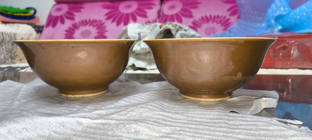 古玩陶瓷民國 紫金釉碗真品鑒賞圖