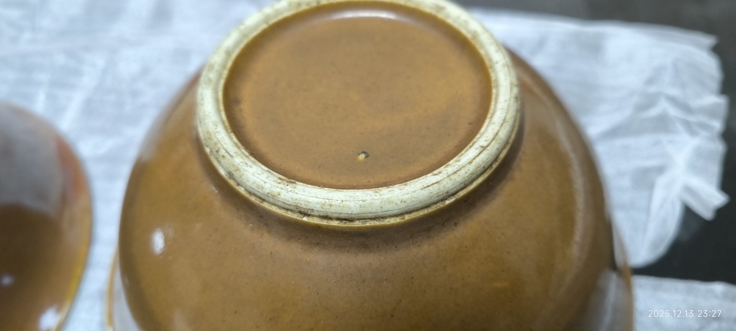 古玩陶瓷民國 紫金釉碗真品鑒賞圖