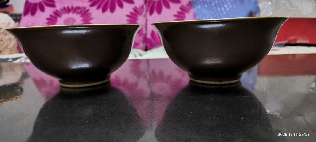 古玩陶瓷民國 紫金釉碗真品鑒賞圖