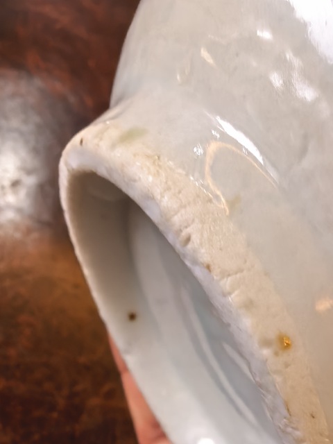 古玩陶瓷明晚期青白釉碗真品鑒賞圖