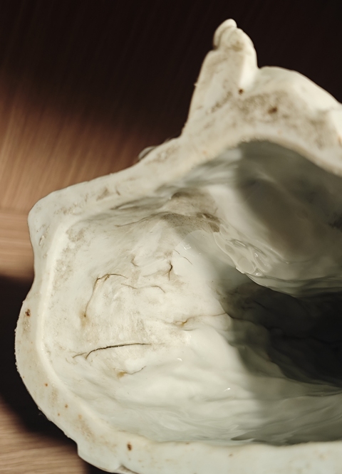 古玩陶瓷德化窯文殊菩薩真品鑒賞圖