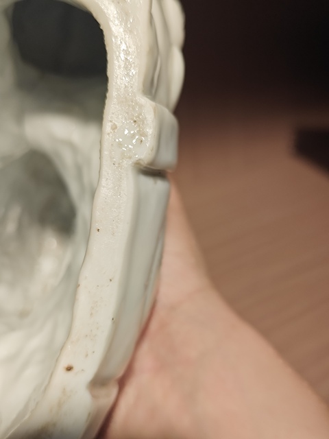 古玩陶瓷德化窯文殊菩薩真品鑒賞圖