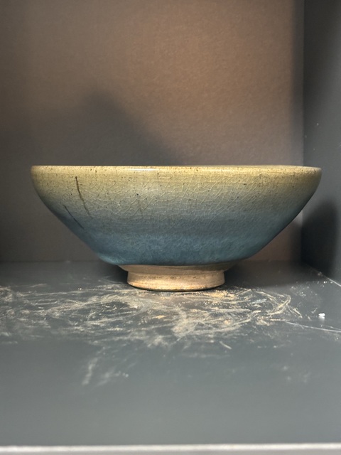 古玩陶瓷元·鈞窯碗帶紫拍賣，當前價格19800元