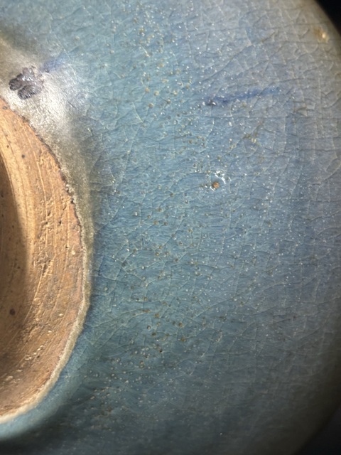 古玩陶瓷元·鈞窯碗帶紫拍賣，當前價格19800元