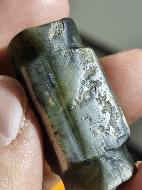 古玩玉器齊家文化琮型·玉勒子拍賣，當前價格18000元