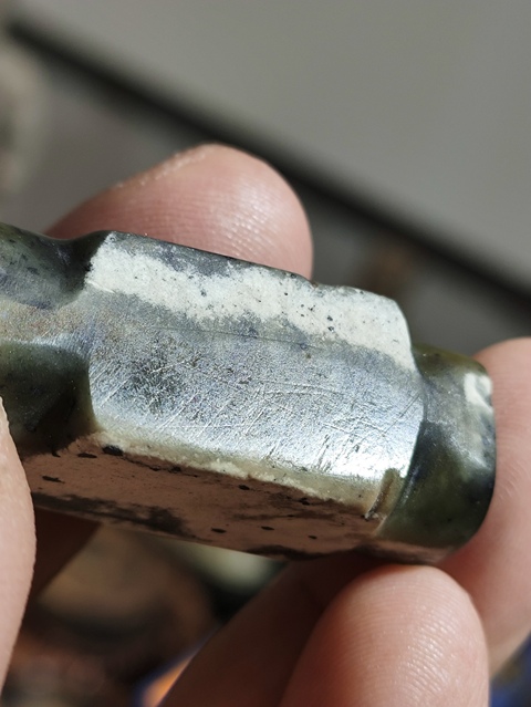 古玩玉器齊家文化琮型·玉勒子拍賣，當前價格18000元