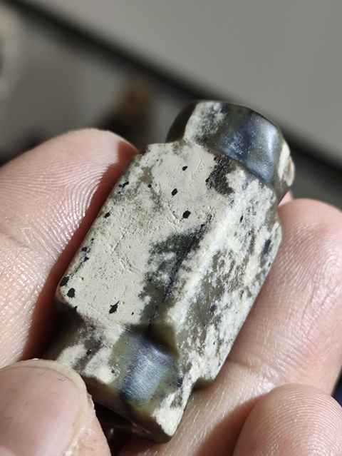 古玩玉器齊家文化琮型·玉勒子拍賣，當前價格18000元