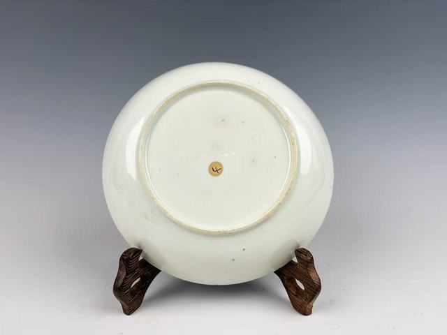 古玩陶瓷清乾隆.青花松竹梅盤拍賣，當前價格594元