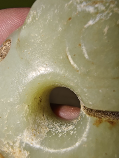 古玩玉器仿古玉龍型件真品鑒賞圖