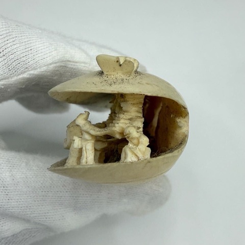 古玩雜項骨雕擺件真品鑒賞圖