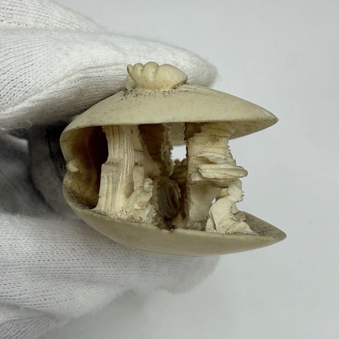 古玩雜項骨雕擺件真品鑒賞圖