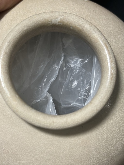 古玩陶瓷唐·鞏義窯白釉罐拍賣，當前價格7500元