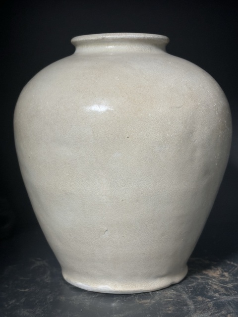 古玩陶瓷唐·鞏義窯白釉罐拍賣，當前價格7500元