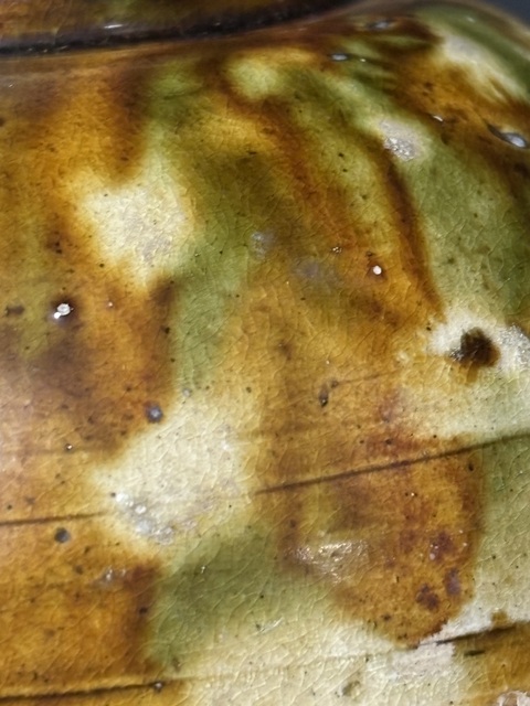 古玩陶瓷唐·三彩豆真品鑒賞圖