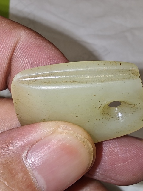 古玩玉器仿古玉斧真品鑒賞圖