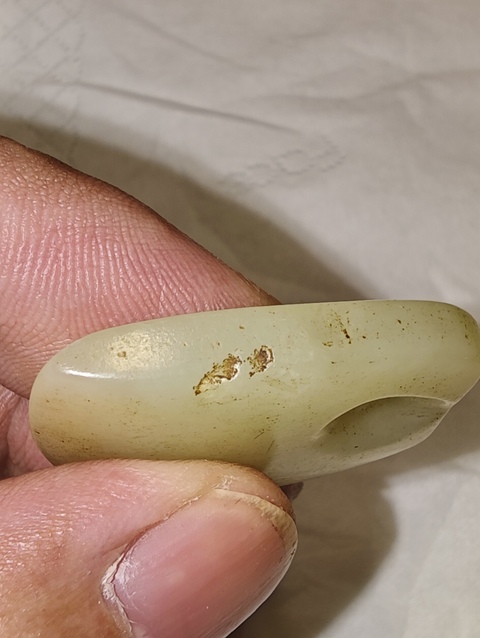 古玩玉器仿古玉斧真品鑒賞圖